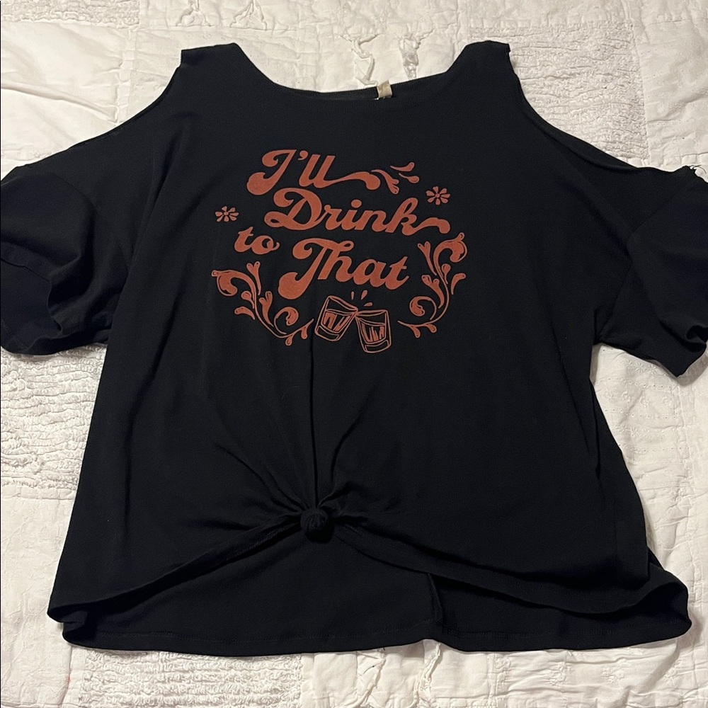NWOT White Crow Cold-Shoulder T-Shirt. Size large
